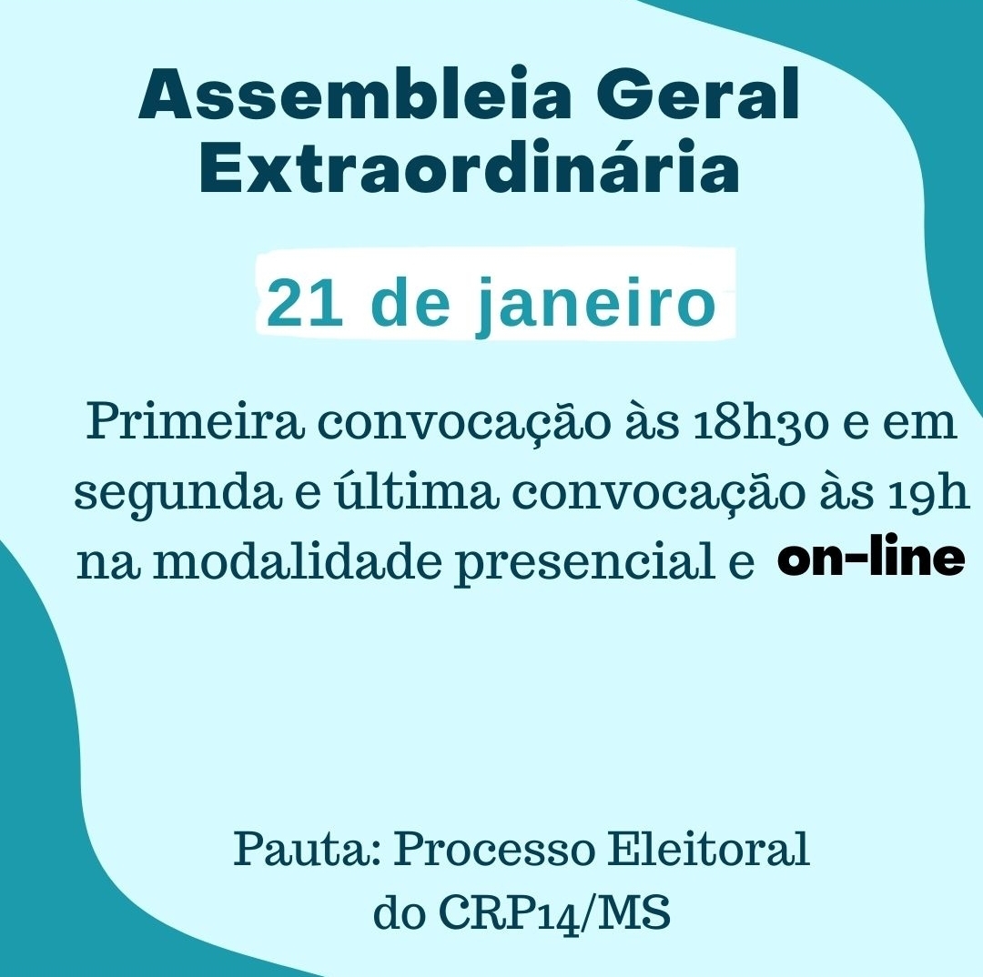 Read more about the article Convocação: Assembleia Geral Extraordinária