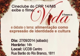 You are currently viewing Cineclube de setembro exibe o filme “O Tempero da Vida”, dia 27