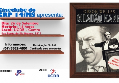 You are currently viewing Cineclube discute Mídia e Comunicação com o filme Cidadão Kane, dia 26