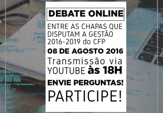 You are currently viewing Eleições 2016: chapas que disputam o CFP debatem no dia 08.