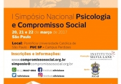 Você está visualizando atualmente I Simpósio Nacional Psicologia e Compromisso Social acontece em março