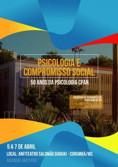 Você está visualizando atualmente Congresso comemorativo do  aos 50 anos do curso de Psicologia CPAN/UFMS começa hoje