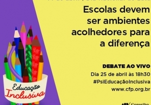 You are currently viewing CFP realiza amanhã debate online sobre Educação Inclusiva