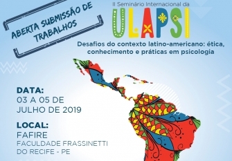 Você está visualizando atualmente 2ª edição do Seminário Internacional da Ulapsi será realizada em Recife