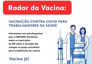 Você está visualizando atualmente RADAR DA VACINA: CRP 14 atua junto aos municípios para garantir imunização da categoria