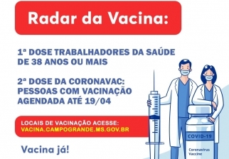 No momento você está vendo #RadardaVacina: profissionais com 38 anos ou mais já podem se vacinar