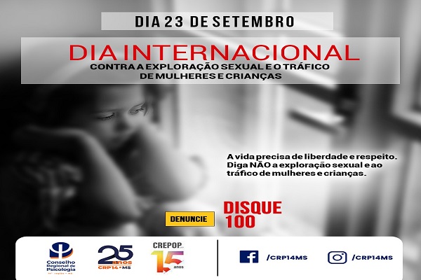 No momento você está vendo 23 de setembro: Dia Internacional Contra a Exploração Sexual e o Tráfico de Mulheres e Crianças