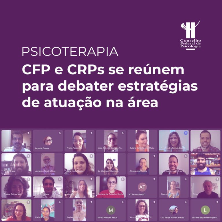 Você está visualizando atualmente Psicoterapia: CFP e CRPs se reúnem para debater estratégias de atuação na área