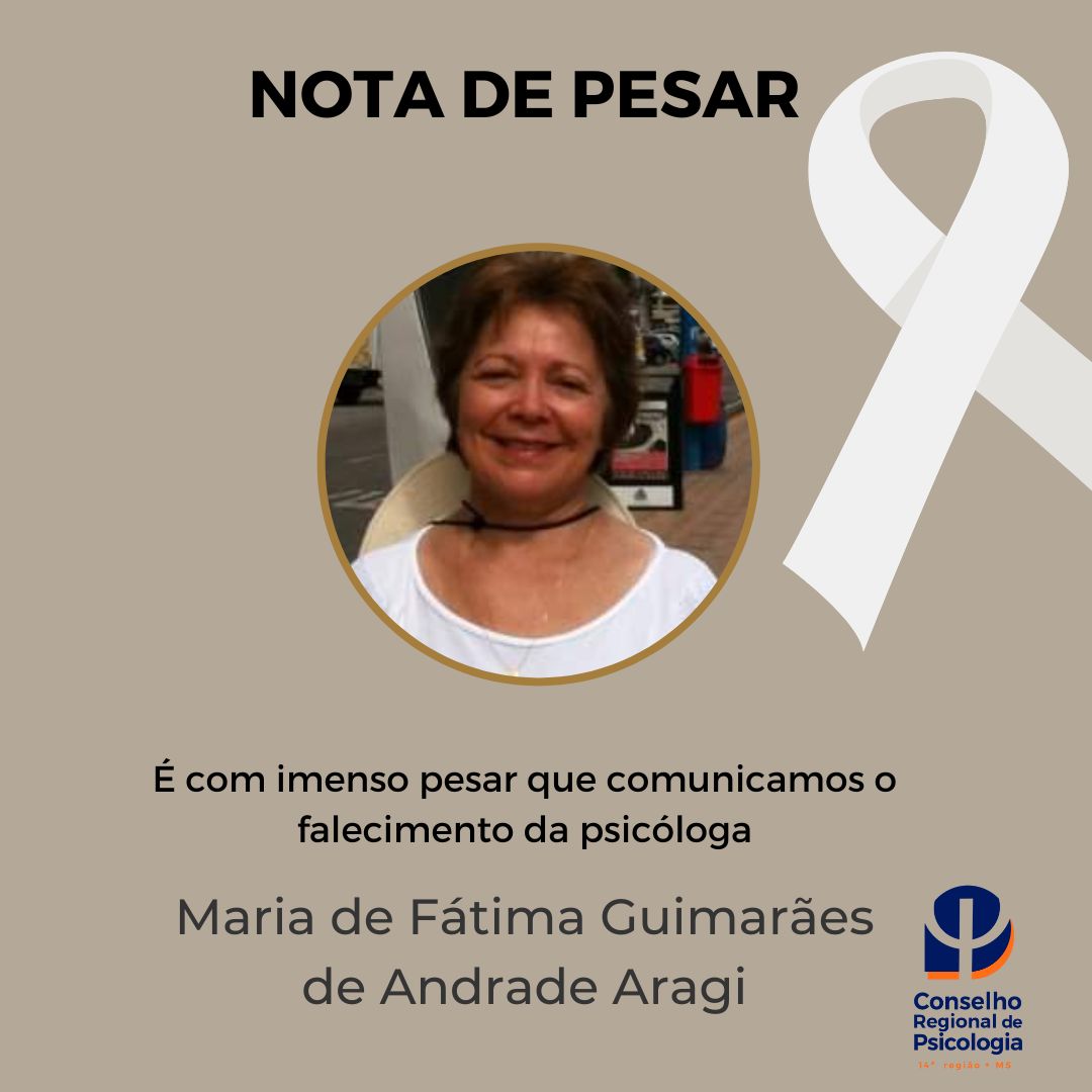 You are currently viewing Nota de Pesar: Maria de Fátima Guimarães de Andrade Aragi