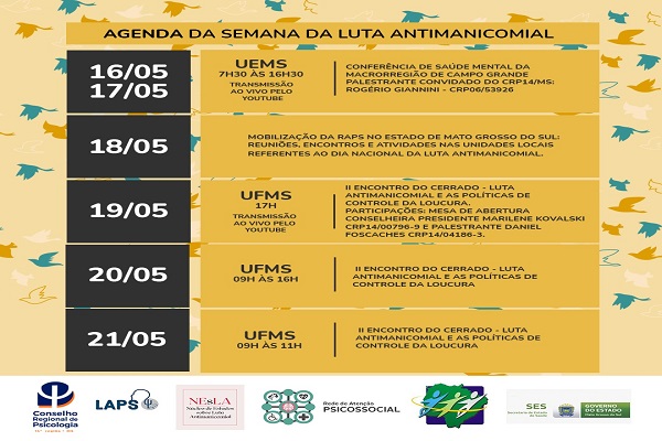 Read more about the article CRP14/MS participa de eventos da Semana da Luta Antimanicomial no estado