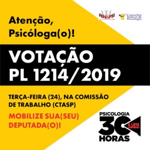 Read more about the article 30 Horas da Psicologia: Comissão de Trabalho pode votar projeto na terça-feira (24)