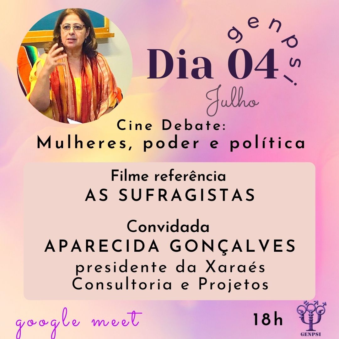 Read more about the article CRP14/MS Divulga – Cine Debate: mulheres, poder e política