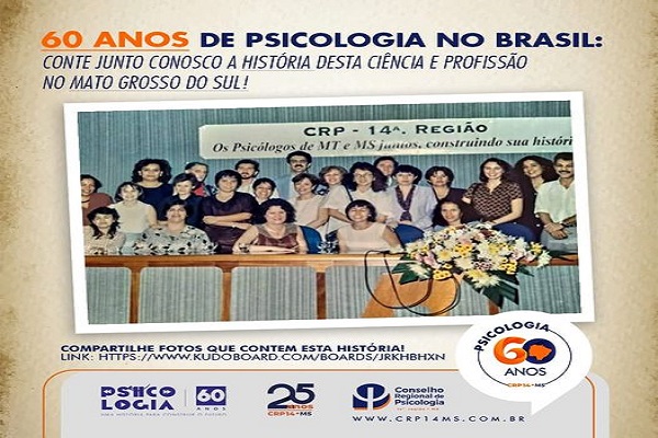 No momento você está vendo 60 anos de Psicologia no Brasil: conte junto conosco a história desta ciência e profissão no Mato Grosso do Sul!