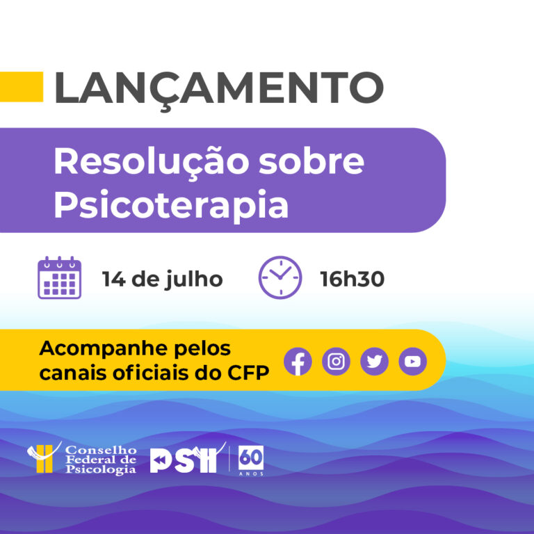 Read more about the article CFP promove evento de lançamento da Resolução sobre Psicoterapia