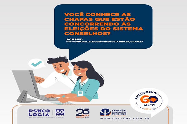 Read more about the article As eleições para a nova gestão do CRP 14/MS estão chegando, conheça a chapa concorrente.