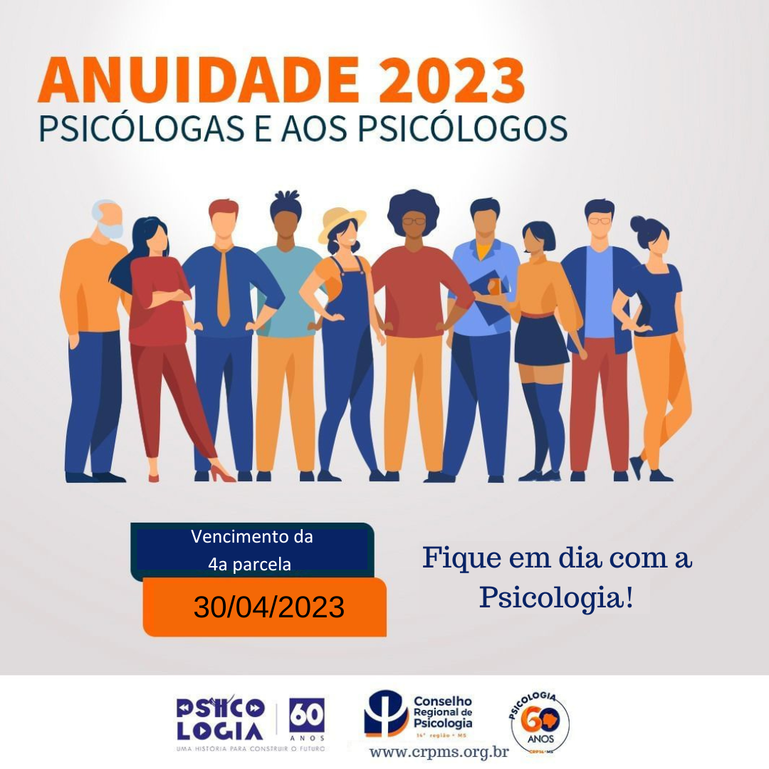 Read more about the article Quarta parcela da Anuidade 2022 vence dia 30/04